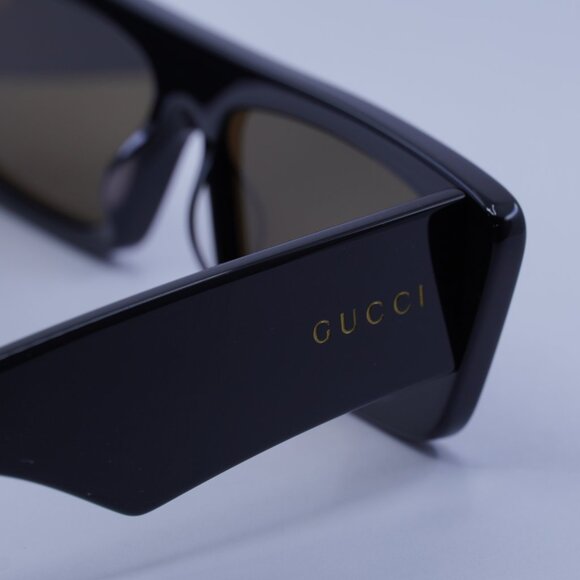 🕶️ New Gucci GG1331S 002 Sunglasses - Black Frame, Brown Polarized Lenses - Picture 8 of 10